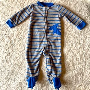 Baby boy fleece onesie